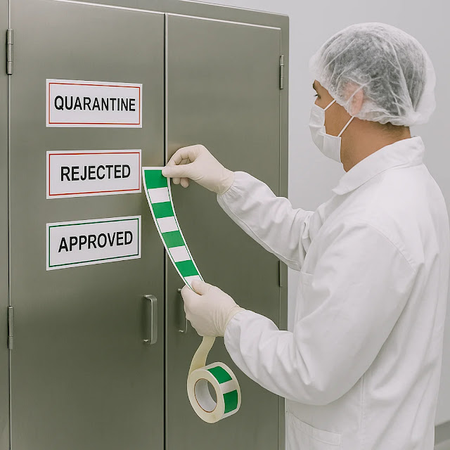 Status labelling in Production Departments