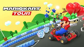 Mario Kart Tour game logo on a colorful background