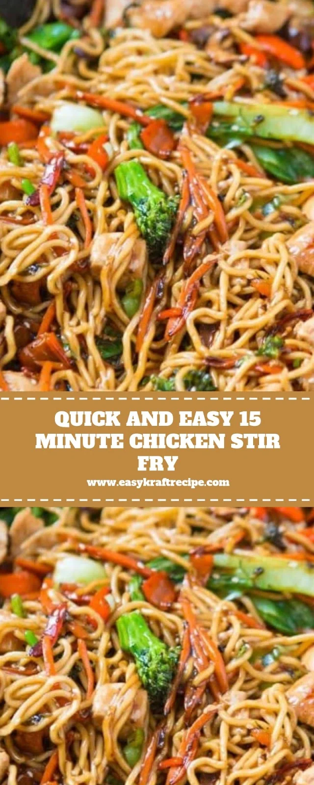 QUICK AND EASY 15 MINUTE CHICKEN STIR FRY