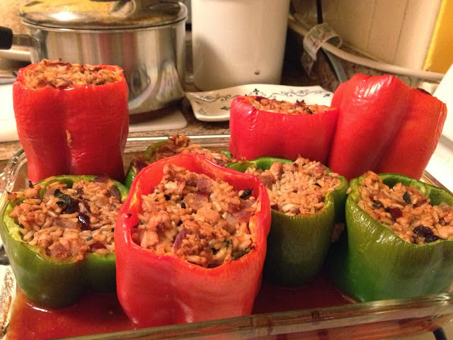 Fig and Rose Moroccan Style Stuffed Peppers