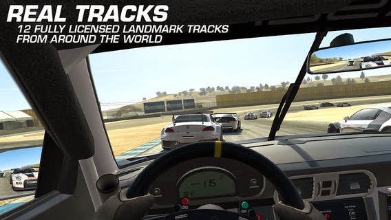 Real racing screen