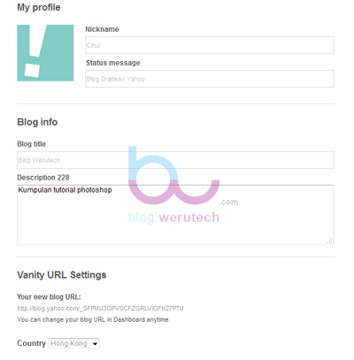 Cara membuat Blog di yahoo