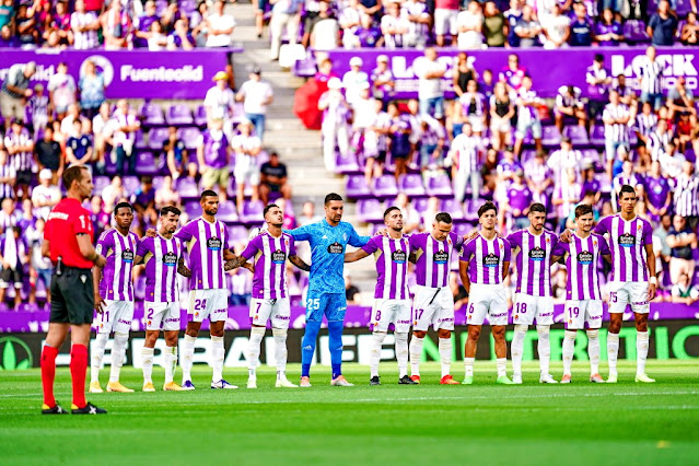 REAL VALLADOLID C. F. Temporada 2022-23. Mario Melero López (árbitro), Gonzalo Plata, Luis Pérez, Joaquín, Sergio León, Asenjo, Monchu, Roque Mesa, Aguado, Escudero, Toni Villa y El Yamiq. RREAL VALLADOLID C. F. 0 🆚 VILLARREAL C. F. 3 Sábado 13/08/2022, 19:00 horas. Campeonato de Liga de 1ª División, jornada 1. Valladolid, estadio Municipal José Zorrilla: 17.543 espectadores. GOLES: ⚽0-1: 49’, Nicolas Jackson. ⚽0-2: 81’, Álex Baena. ⚽0-3: 90’, Álex Baena.