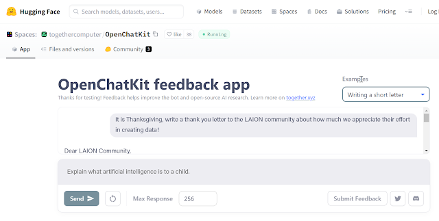 OpenChatKit - Alternative to ChatGPT