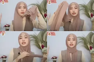 tutorial hijab pashmina untuk remaja