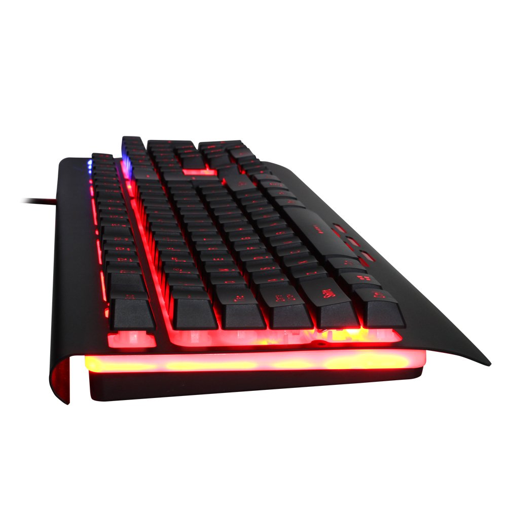 Redgear Blaze 3 colour backlit gaming keyboard with full aluminium body & windows key lock