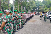 Polres dan Kodim 0505/JT Bersama Tiga Pilar Lainnya Gelar Apel PAM May Day