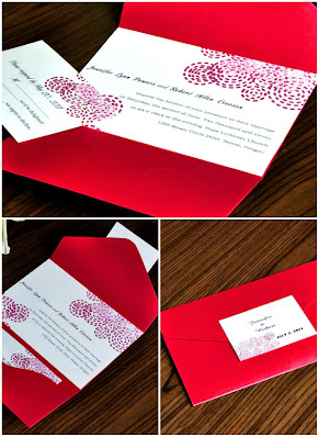 Red Wedding Invitations Elegance Personified