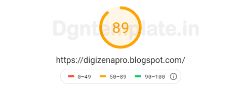 Digizena Blogger Template pagespeed