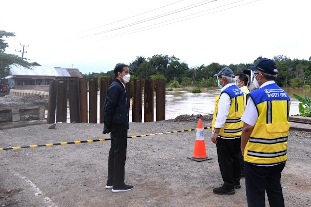 Menteri PUPR Diperintahkan Segera Perbaiki Jembatan Akibat Banjir Kalsel