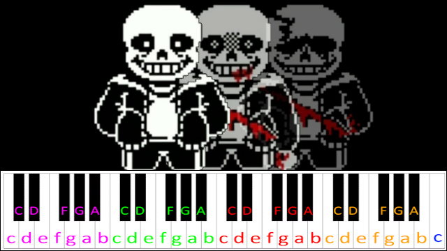 The Last Breath (Undertale: Last Breath) Piano / Keyboard Easy Letter Notes for Beginners