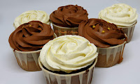 CUPCAKES GANACHE VANILLE ET CHOCOLAT