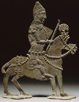 Knight on horseback, tin-lead alloy