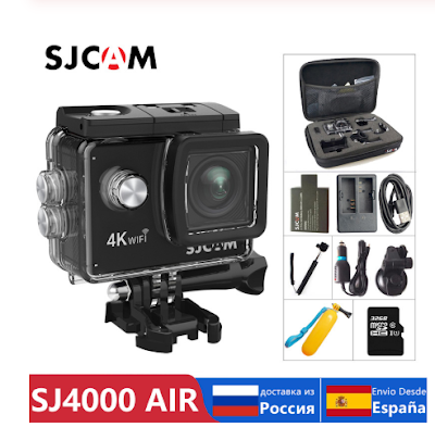 100% Original SJCAM SJ4000 AIR Action caméra Full HD Allwinner 4K 30FPS WIFI 2.0 "écran Mini casque étanche sport DV caméra