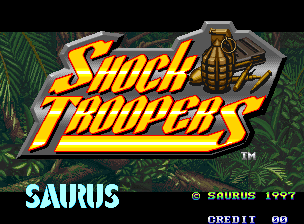 Shock Troopers title screen