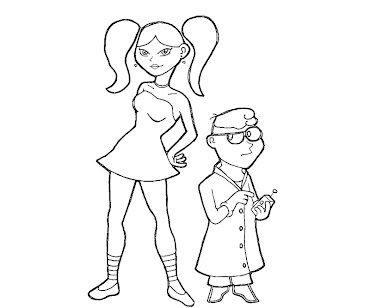 #9 Dexter Laboratory Coloring Page