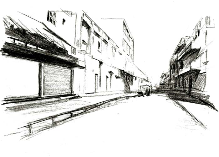 Basic Drawing City Street