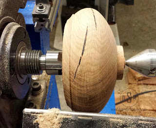 oak bowl, lathe, wood turning, woodworking