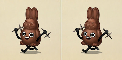 Food Dudes “Throwing Crosses” Easter Timed Edition Print by Mike Mitchell