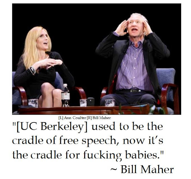 Bill Maher on Free Speech at UC Berkeley for Ann Coulter 