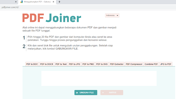 Cara Menggabungkan File PDF Secara Online 