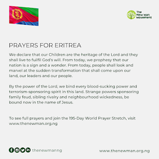 World Prayer Stretch Day 55: Prayers for Eritrea