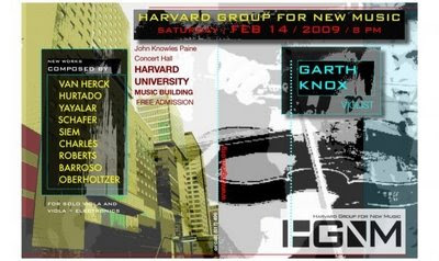 Garth Knox Harvard Poster