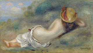 Bather in Hat Laying on the Grass, 1892