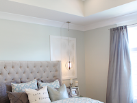 light blue and gray bedroom