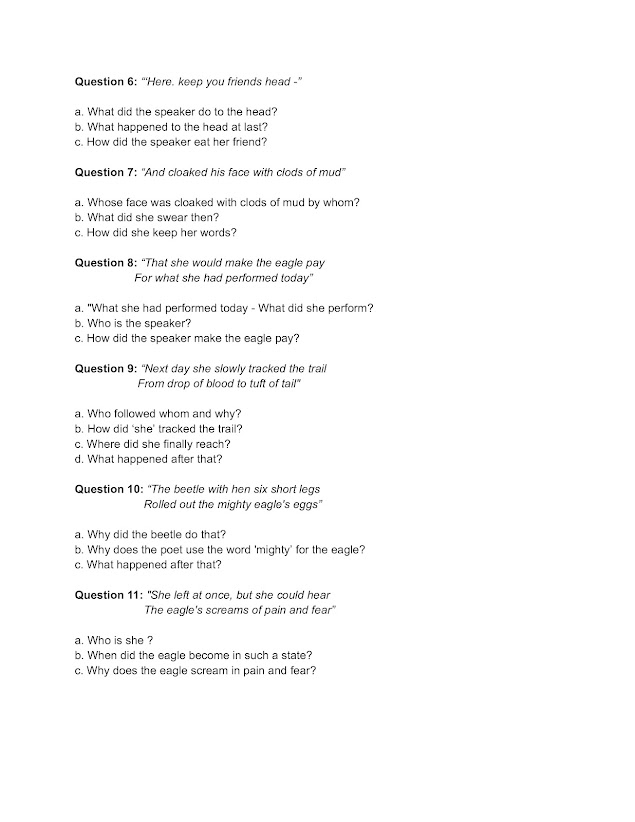 the eagle and the beetle poem by vikram seth rtc 2 by the nerd cat