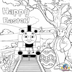 Fat Controller Thomas the train coloring tank engine cute picture to color worksheets for youngsters
