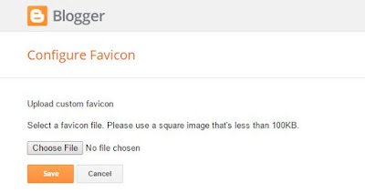 How to change your Blogger favicon 3