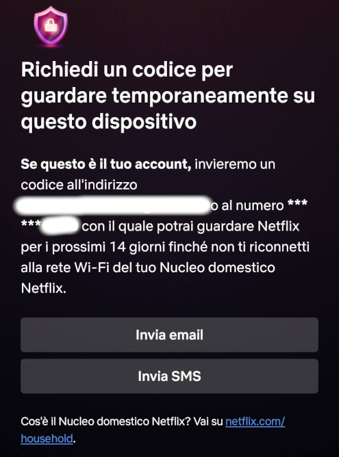 Netflix accesso temporaneo