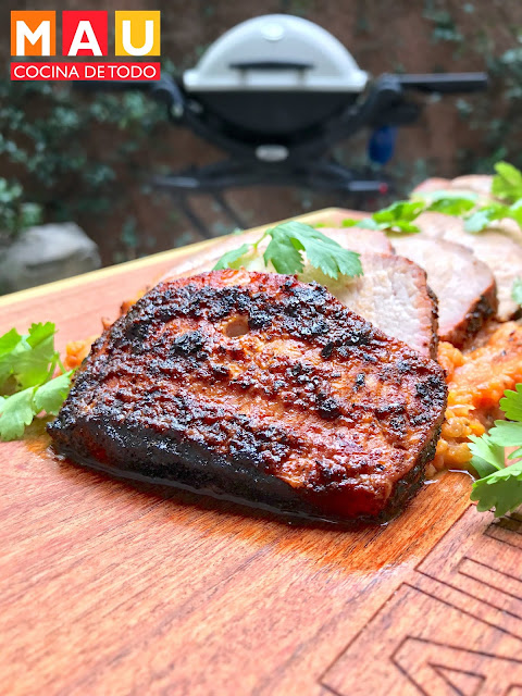 lomo de cerdo enchilado con costra de chiles mau cocina de todo