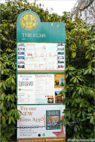 Cartel Informativo de la Mansión The Elms en Newport