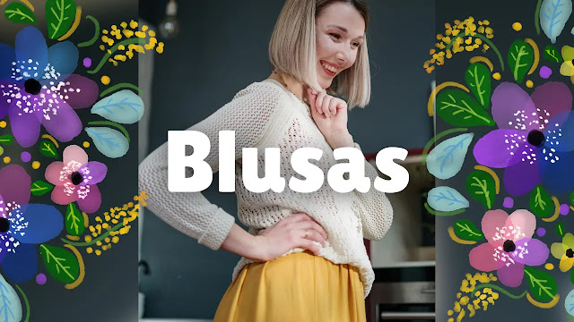 Patrones de blusas de toda clase a dos agujas | Ebook No. 208