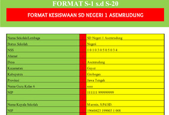 Download Gratis Aplikasi Administrasi Siswa Untuk Data Kesiswaan Berbasis Excel