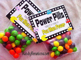 Pacman Power Pills Candy Bag Topper Free Printables