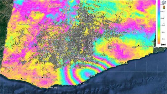 Sismo de 7.4 en Oaxaca desplazó 45 cm. el territorio mexicano, mostró análisis de la NASA