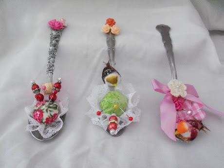 Altered Tea Spoon Trio