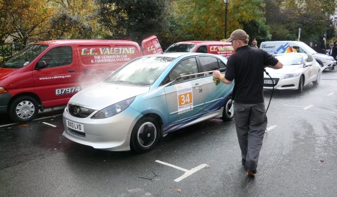 Tata electric car gets a jet-wash