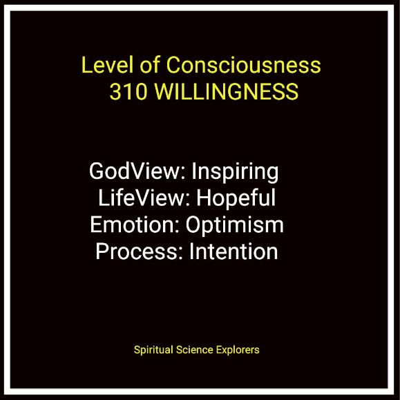 Level of Consciousness 310 WILLINGNESS - Exploring David R. Hawkins' Map of Consciousness