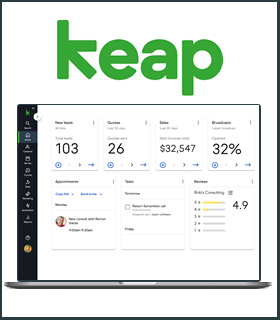 Make more sales, grow without the growing pains with Keap