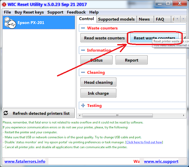 Wicreset | KEY WIC | Key Wicreset Máy in | Hướng dẫn reset máy in EPSON - CANON | Bán Key reset Máy in EPSON - CANON Giá Rẻ