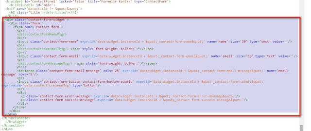 Membuat Formulir Kontak Di Halaman Statis Blogger