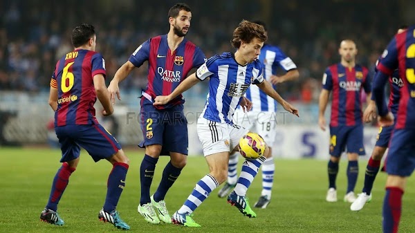 Victoria de la Real Sociedad ante el FC Barcelona (1-0)