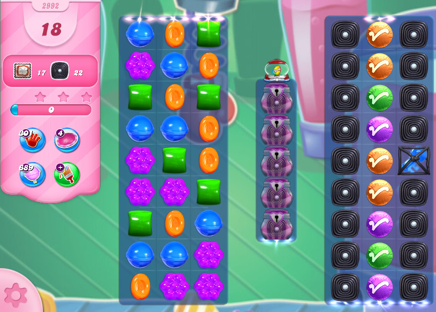 Candy Crush Saga level 2992