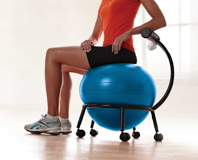 Gaiam Custom Fit Adjustable Balance Ball Chair 
