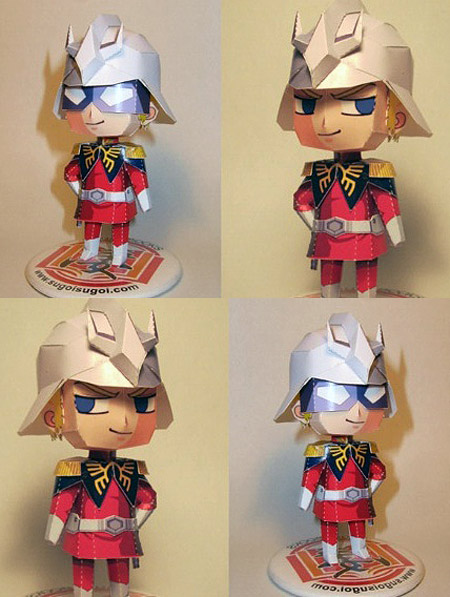 Chibi Char Aznable Papercraft