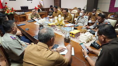 Rapat koordinasi Peningkatan Pengawasan Dan Pengendalian Pengelolah BMD prov Sulteng.